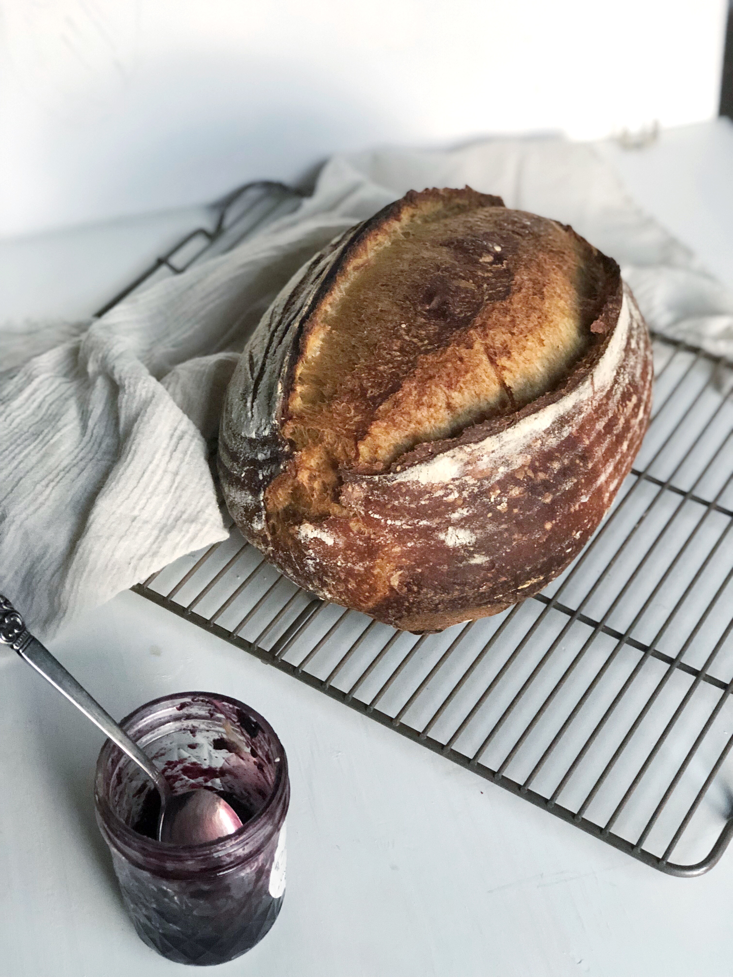 Making sourdough bread after long time in cast iron pan : r/Sourdough